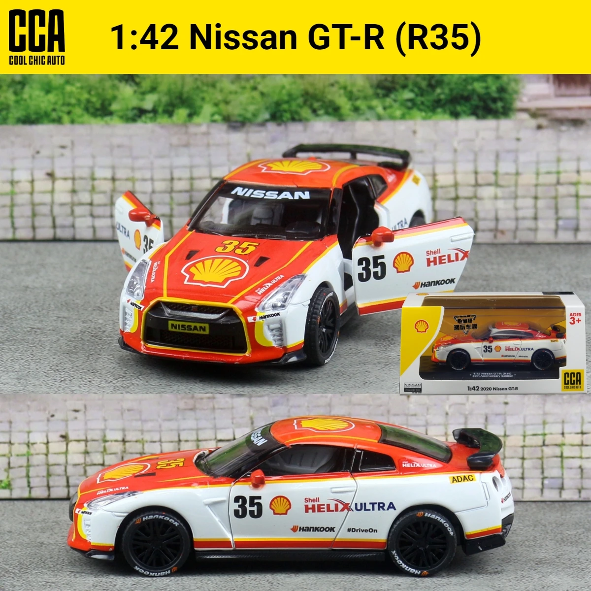 1/42 Nissan GT-R R35 Super Racing Toy Car Model CCA 1:43 Diecast Alloy Miniature Free Wheels Pull Back Collection Gift Boys
1/42 Nissan GT-R R35 Super Racing Toy Car Model CCA 1:43 Diecast Alloy Miniature Free Wheels Pull Back Collection Gift Boys