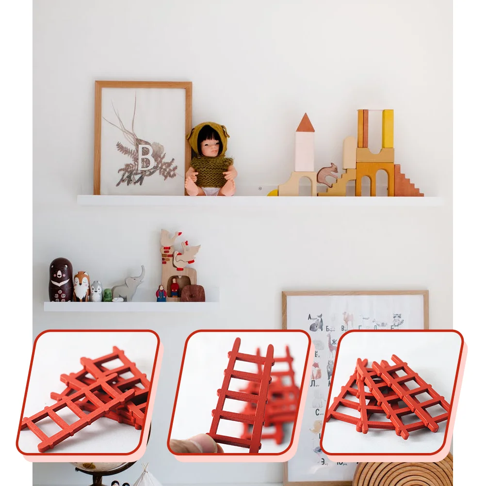 12 Pcs Mini Wooden Ladder Delicate Decoration Realistic Details Warm Fashionable Mini House Interior Model Terrarium
12 Pcs Mini Wooden Ladder Delicate Decoration Realistic Details Warm Fashionable Mini House Interior Model Terrarium