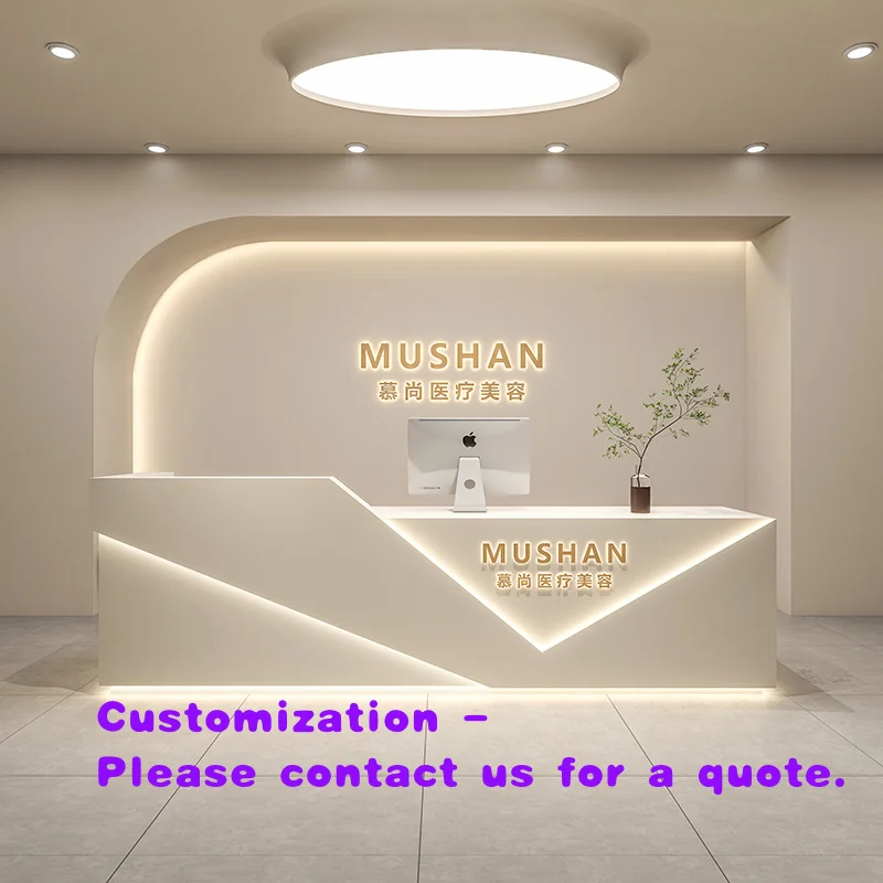 custom.Modern Minimalist Reception Desk Clothing Store Beauty Salon Nail Salon Bar Curved Cash Register Feature
custom.Modern Minimalist Reception Desk Clothing Store Beauty Salon Nail Salon Bar Curved Cash Register Feature
