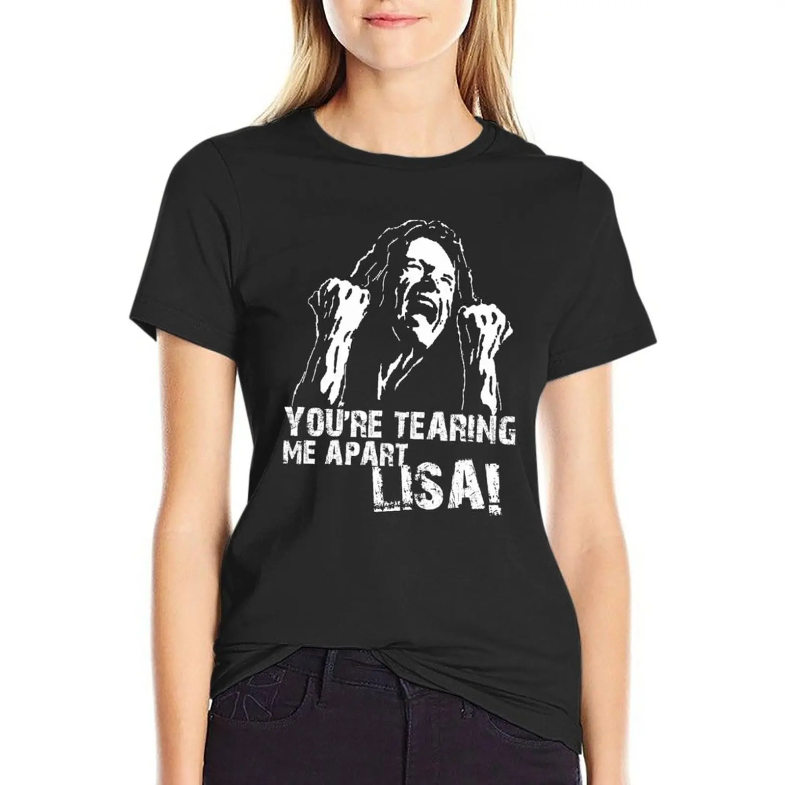 you're tearing me apart lisa T-Shirt plus size tops workout shirts for Women loose fit
you're tearing me apart lisa T-Shirt plus size tops workout shirts for Women loose fit
