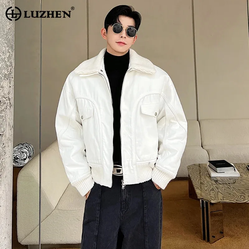 Мужская куртка LUZHEN: новая, повседневная, с отстегивающимся воротником, в стиле мотоциклетной, короткая, элегантная, из флиса, трендовая, простая, JY5992
Мужская куртка LUZHEN: новая, повседневная, с отстегивающимся воротником, в стиле мотоциклетной, короткая, элегантная, из флиса, трендовая, простая, JY5992