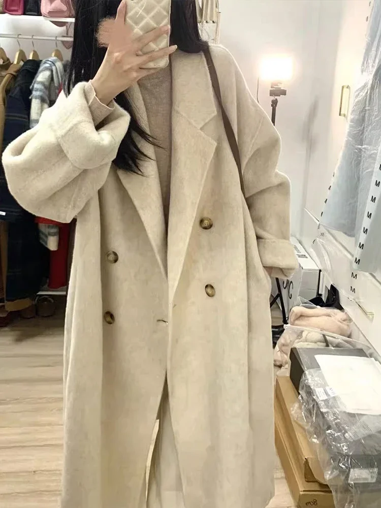 Winter Japanese Woollen Coats Women Korean Fashion Loose Warm Long Jackets Female 2025 Autumn Casual Trench Coats Y2k Outerwear
Winter Japanese Woollen Coats Women Korean Fashion Loose Warm Long Jackets Female 2025 Autumn Casual Trench Coats Y2k Outerwear