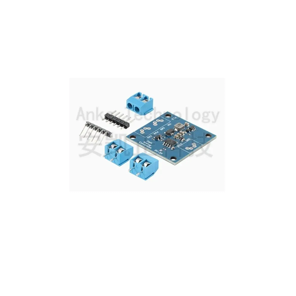 Original genuine product. PWM signal to voltage module, 0 - 100% duty cycle conversion to 0 - 5V/0 - 10V output
Original genuine product. PWM signal to voltage module, 0 - 100% duty cycle conversion to 0 - 5V/0 - 10V output