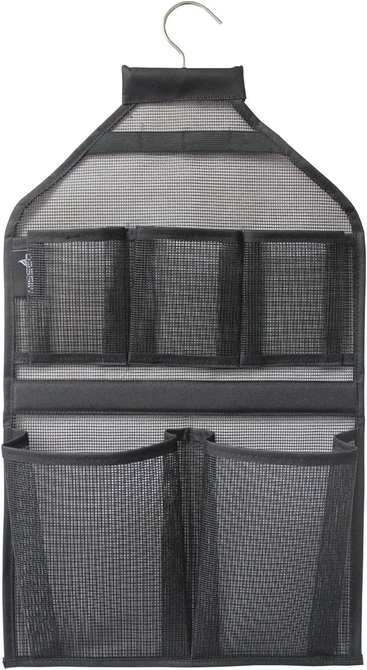 Hanging Shower Caddy with Rotatable Hook - Mesh Bathroom Organizer, Quick Dry, 5 Pockets, Black
Hanging Shower Caddy with Rotatable Hook - Mesh Bathroom Organizer, Quick Dry, 5 Pockets, Black