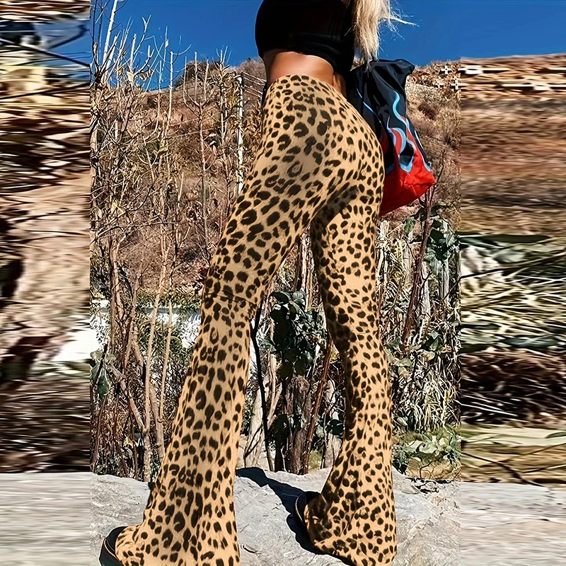 Casual High Waist Leopard Printed Flared Pants Fashion Slim Women's Trousers New Office Ladies Commuting Elastic Bodycon Pants
Casual High Waist Leopard Printed Flared Pants Fashion Slim Women's Trousers New Office Ladies Commuting Elastic Bodycon Pants