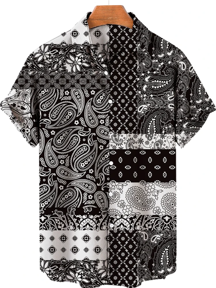 Retro 3D Geometric Print ort Sve irt Lapel Design Loose Fit Faion Urban Sle for Young Men All Seasons Wear
Retro 3D Geometric Print ort Sve irt Lapel Design Loose Fit Faion Urban Sle for Young Men All Seasons Wear