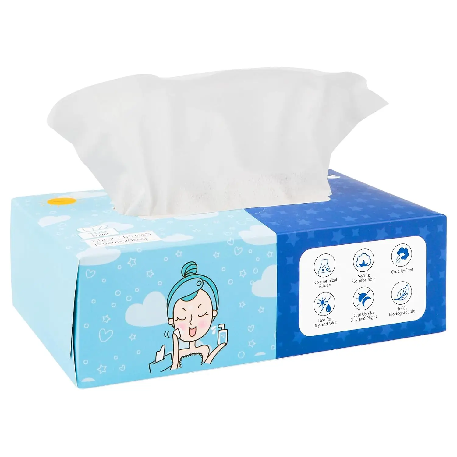 Disposable Face Towel, Biodegradable Clean Facial Wipes, Super Soft Makeup Remover Cloth, Absorbent Facial Wash Towel for Cleansing, Nursing, Outdoor, 100 ct
Disposable Face Towel, Biodegradable Clean Facial Wipes, Super Soft Makeup Remover Cloth, Absorbent Facial Wash Towel for Cleansing, Nursing, Outdoor, 100 ct