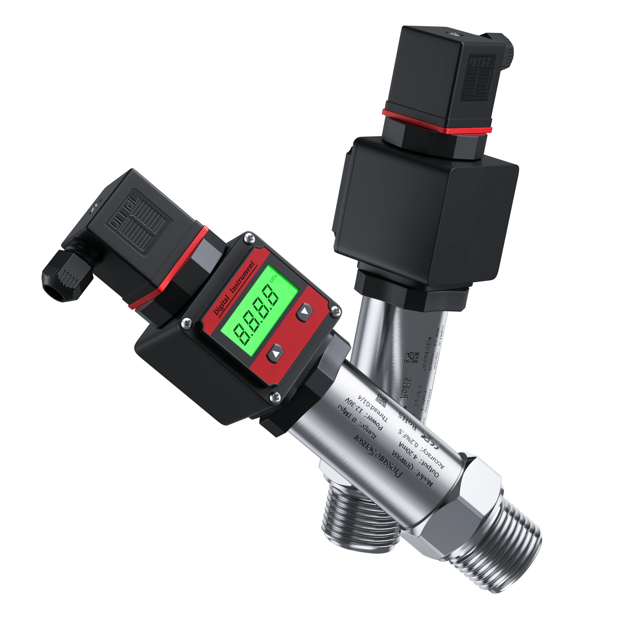 LCD Display Pressure Transmitter G1/4 600bar to 4-20mA RS485 0-10V 1-5V 0.5-4.5V Smart Digital Pressure Transducer Sensor
LCD Display Pressure Transmitter G1/4 600bar to 4-20mA RS485 0-10V 1-5V 0.5-4.5V Smart Digital Pressure Transducer Sensor