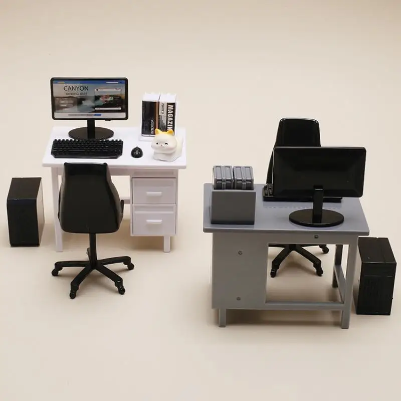 Mini Furniture Kit With Computer Keyboard Desk Chair Model For 1:2 Scale Dollhouse Miniature Scene Toy Home Study Room Decor
Mini Furniture Kit With Computer Keyboard Desk Chair Model For 1:2 Scale Dollhouse Miniature Scene Toy Home Study Room Decor