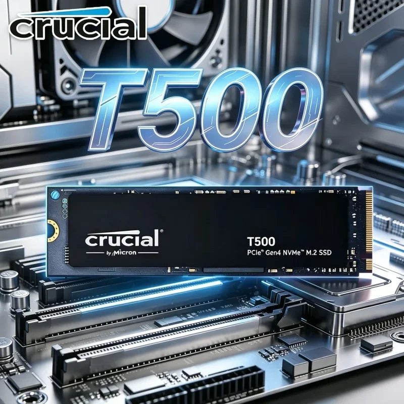 PCIe4 NVMe M.2 2280 Crucial T500 1TB SSD 7300MB/s CT1000T500SSD8 OEM Internal Gaming Storage Compatible with PS5 PC Laptop
PCIe4 NVMe M.2 2280 Crucial T500 1TB SSD 7300MB/s CT1000T500SSD8 OEM Internal Gaming Storage Compatible with PS5 PC Laptop