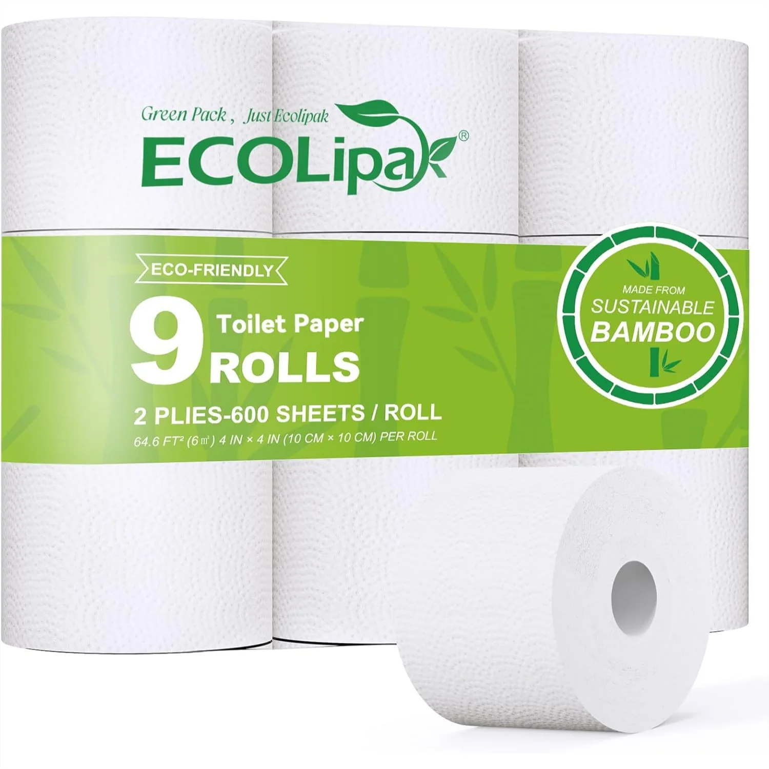 Bamboo Toilet Paper 9 Mega Rolls 600 Sheets Per Roll Septic Safe Soft Absorbent 2 Ply Tree Free Toilet Tissue
Bamboo Toilet Paper 9 Mega Rolls 600 Sheets Per Roll Septic Safe Soft Absorbent 2 Ply Tree Free Toilet Tissue