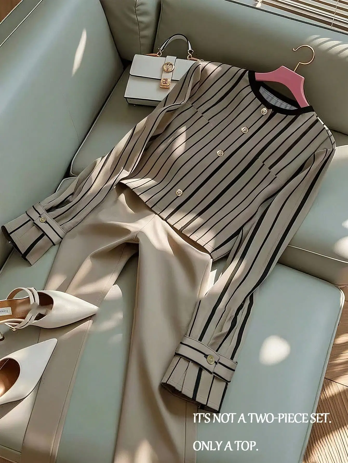 GlowEve Women's Casual Commuter Striped Long Sleeve Shirt Fall Cloth For Women
GlowEve Women's Casual Commuter Striped Long Sleeve Shirt Fall Cloth For Women