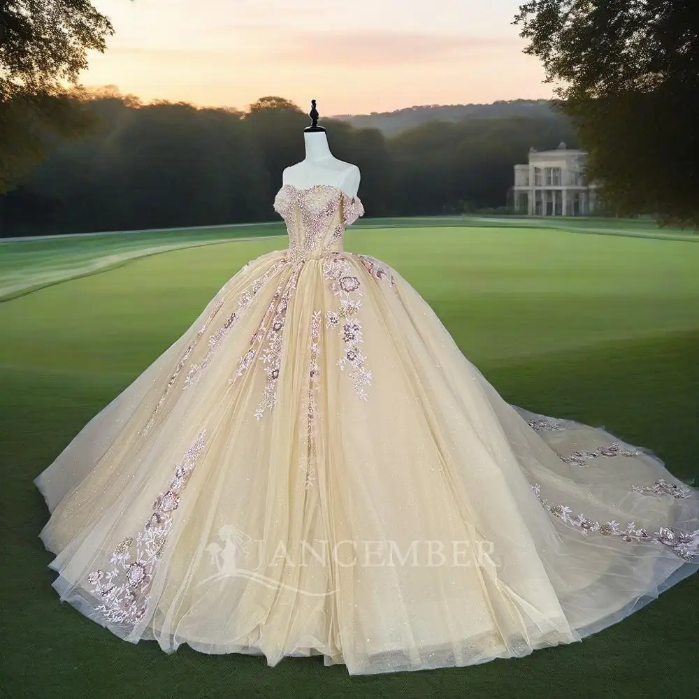 Princess Quinceanera Dresses for Girl Off the Shoulder Organza Tiptop Court Train Scoop Vestidos De 15 Quinceanera Customized
Princess Quinceanera Dresses for Girl Off the Shoulder Organza Tiptop Court Train Scoop Vestidos De 15 Quinceanera Customized