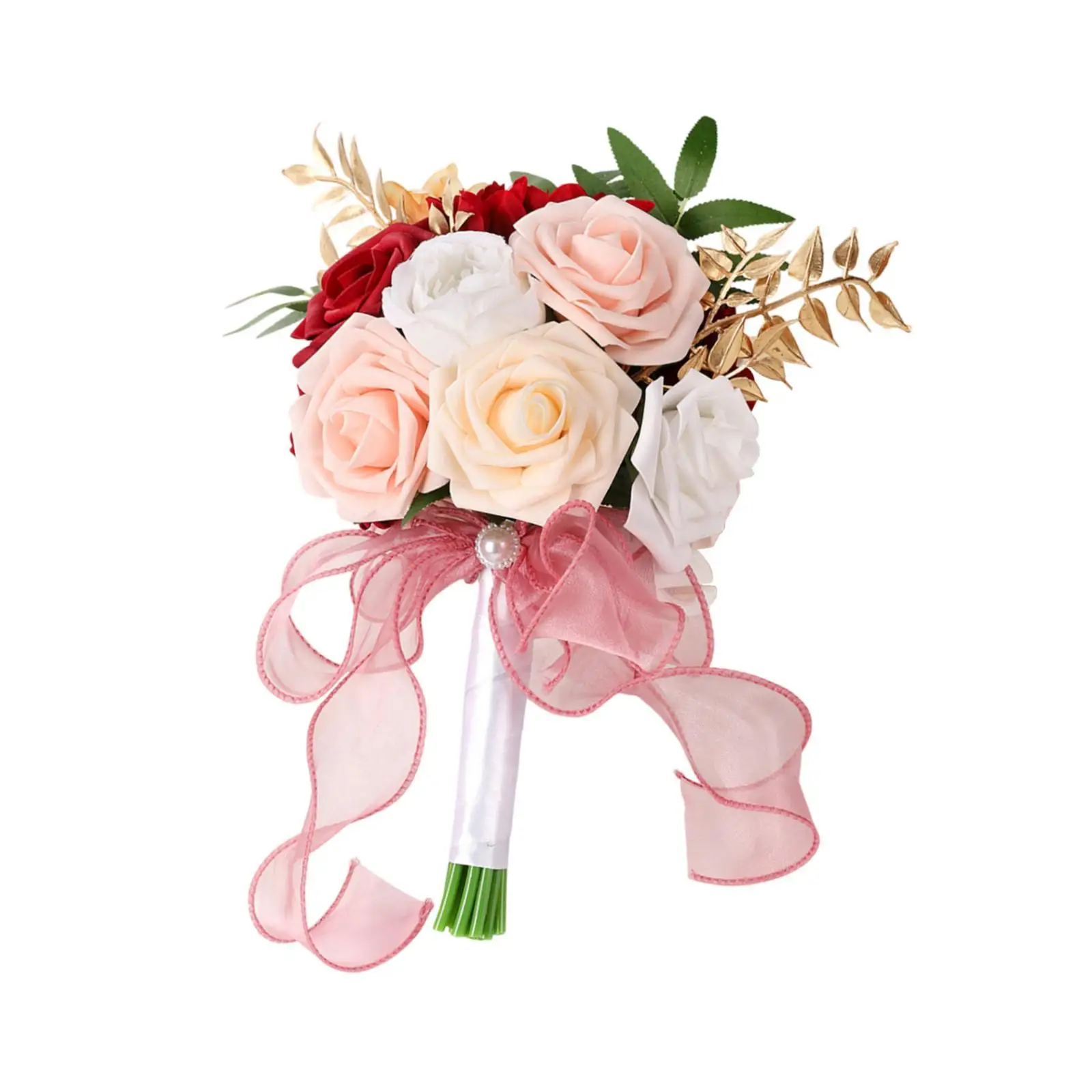 Artificial Silk Roses Bride Bouquet Romantic Floral Wedding Dress Hand Flower Decoration for Bridal Ceremony
Artificial Silk Roses Bride Bouquet Romantic Floral Wedding Dress Hand Flower Decoration for Bridal Ceremony