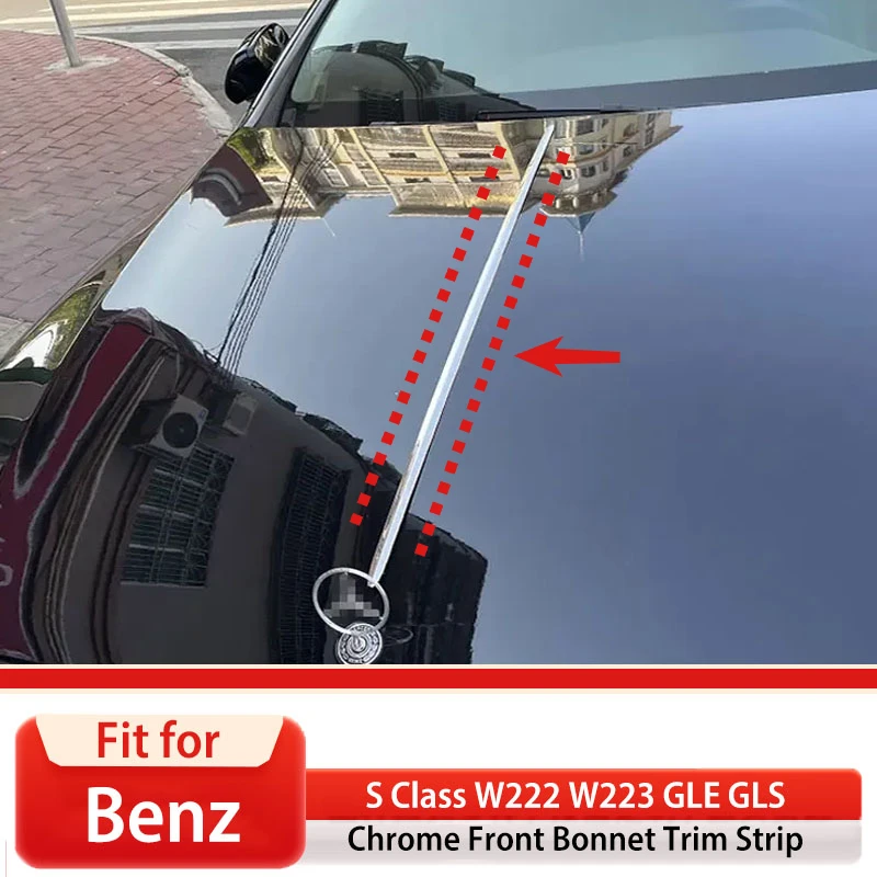For Mercedes Benz S Class W222 W223 GLE GLS Front Bonnet Trim Strip External Accessories Decoration Engine Hood Maybach Style
For Mercedes Benz S Class W222 W223 GLE GLS Front Bonnet Trim Strip External Accessories Decoration Engine Hood Maybach Style