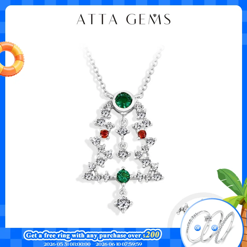 Attagems Christmas Tree Necklace 925 Sterling Silver 18K Gold Plated for Women Girl Zircon Gemstone Pendant Party Jewelry 45+5cm
Attagems Christmas Tree Necklace 925 Sterling Silver 18K Gold Plated for Women Girl Zircon Gemstone Pendant Party Jewelry 45+5cm