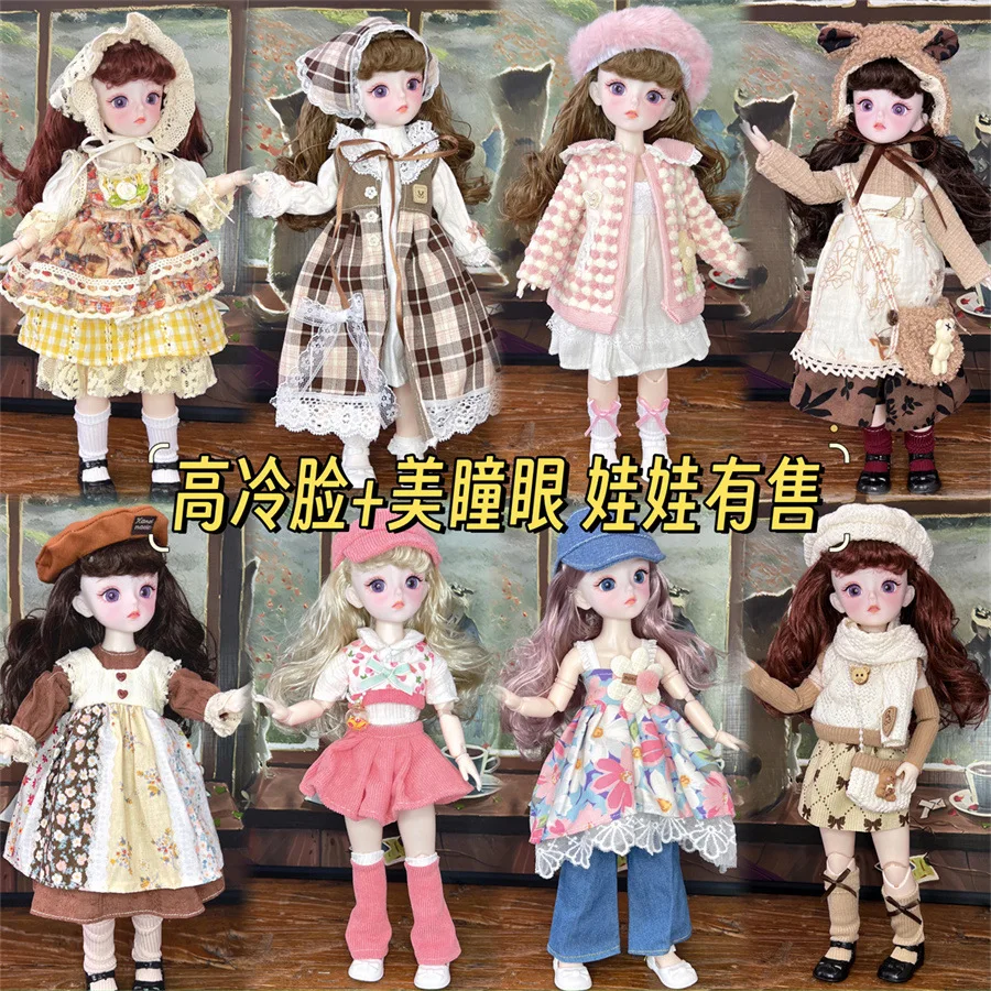 30cm Girl Princess Doll Lolita Fashion Dress Set 1/6 BJD Purple Eye White Skin Joint Movable Princess Doll DIY Dress Up Toy Gift
30cm Girl Princess Doll Lolita Fashion Dress Set 1/6 BJD Purple Eye White Skin Joint Movable Princess Doll DIY Dress Up Toy Gift