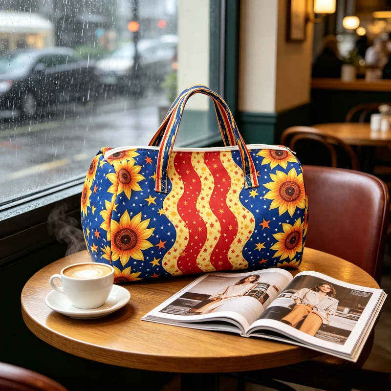 Waterproof Sunflower American Flag Duffel Bag, 2Pcs Travel Tote Set with Cosmetic Bag, Large Capacity Weekender Travel Bag
Waterproof Sunflower American Flag Duffel Bag, 2Pcs Travel Tote Set with Cosmetic Bag, Large Capacity Weekender Travel Bag