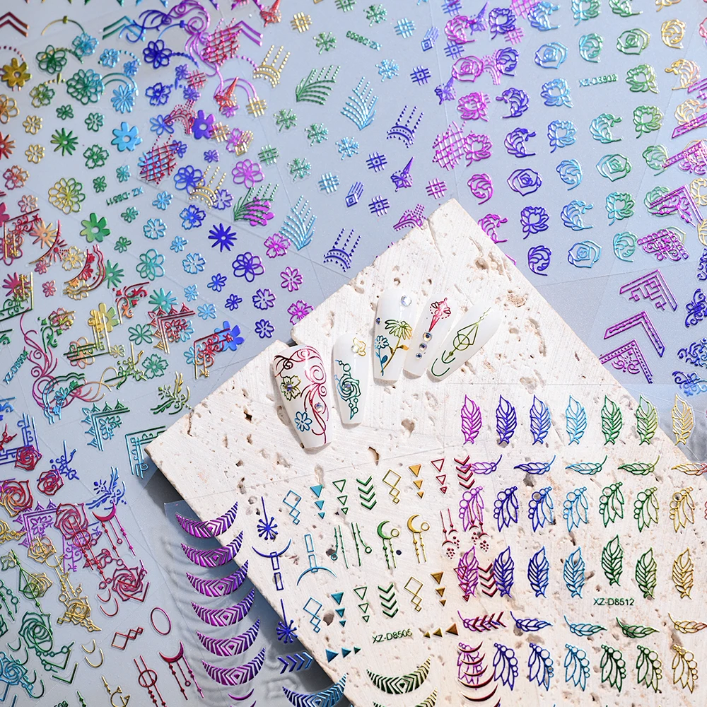 Набор из 12 шт. разноцветных наклеек для ногтей с сакурой, 3D-дизайн, геометрические линии, цветы, листья, самоклеящиеся слайдеры, для DIY маникюра, декор для ногтей
Набор из 12 шт. разноцветных наклеек для ногтей с сакурой, 3D-дизайн, геометрические линии, цветы, листья, самоклеящиеся слайдеры, для DIY маникюра, декор для ногтей