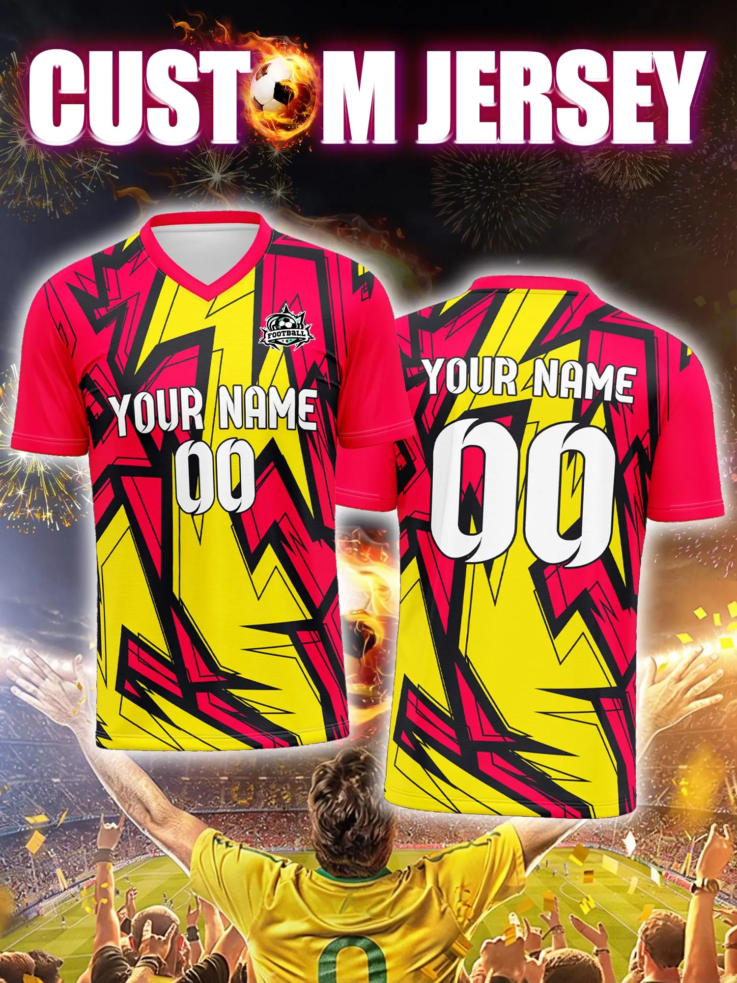 Спортивная футболка с V-образным вырезом для взрослых и детей, с индивидуальным именем и номером, быстросохнущая, модная, с сублимационной печатью, 2026
Спортивная футболка с V-образным вырезом для взрослых и детей, с индивидуальным именем и номером, быстросохнущая, модная, с сублимационной печатью, 2026