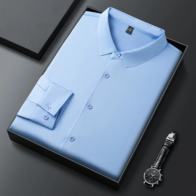 Luxury Brand Hot Sales Men's Fleece-Lined Shirt Winter New Arrival No Trace Wrinkle Resistance Warmth Fashion Business Menswear
Luxury Brand Hot Sales Men's Fleece-Lined Shirt Winter New Arrival No Trace Wrinkle Resistance Warmth Fashion Business Menswear