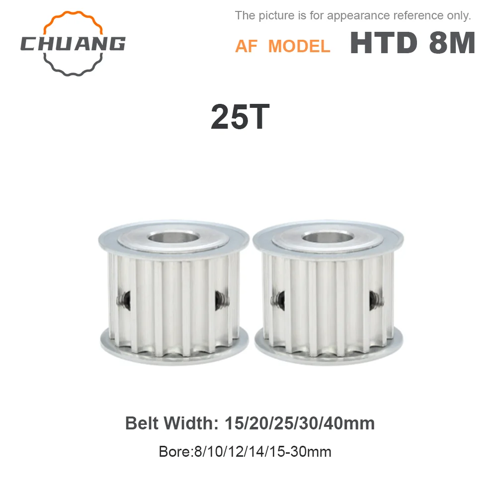 25T AF type HTD 8M Timing Belt Synchronous Pulley Bore 8/10/12/14/15~30mm 25T HTD 8M Transmission Belt Pulley
25T AF type HTD 8M Timing Belt Synchronous Pulley Bore 8/10/12/14/15~30mm 25T HTD 8M Transmission Belt Pulley