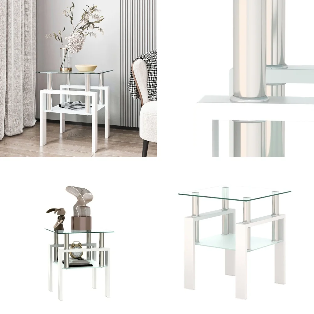 Café TablesModern Tempered Glass Coffee Table End Table Square Living Room Furniture
Café TablesModern Tempered Glass Coffee Table End Table Square Living Room Furniture