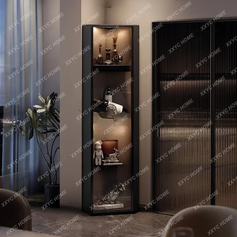 55 corner cabinet triangular living room storage dining room tea cabinet with glass door with light
55 corner cabinet triangular living room storage dining room tea cabinet with glass door with light