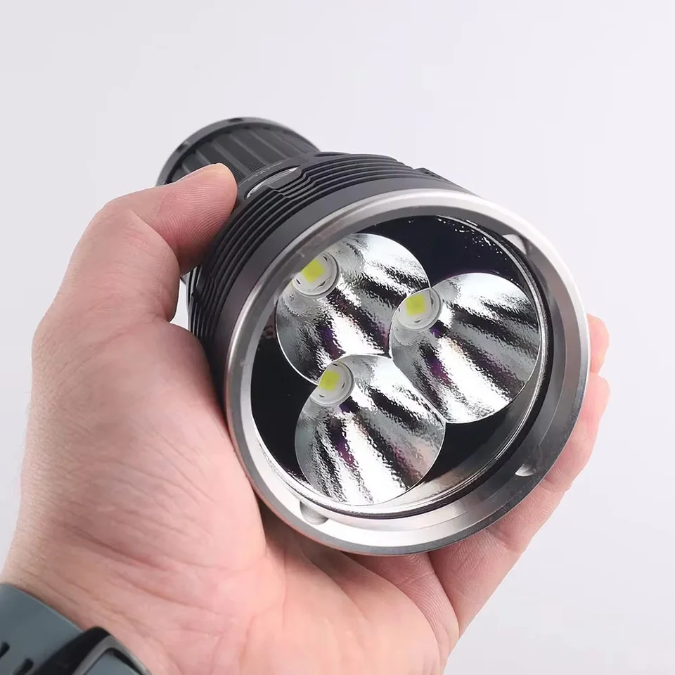 12000LM Rechargeable LED Flashlight with 21700 Battery Waterproof Powerful for Rescue Search Camping
12000LM Rechargeable LED Flashlight with 21700 Battery Waterproof Powerful for Rescue Search Camping