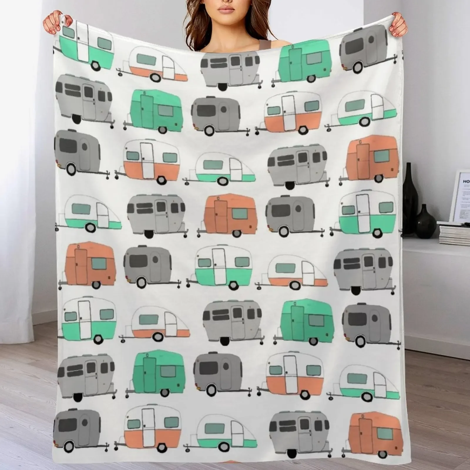 Vintage Caravan Pattern Throw Blanket All Season Soft Lightweight Blanket for Home
Vintage Caravan Pattern Throw Blanket All Season Soft Lightweight Blanket for Home