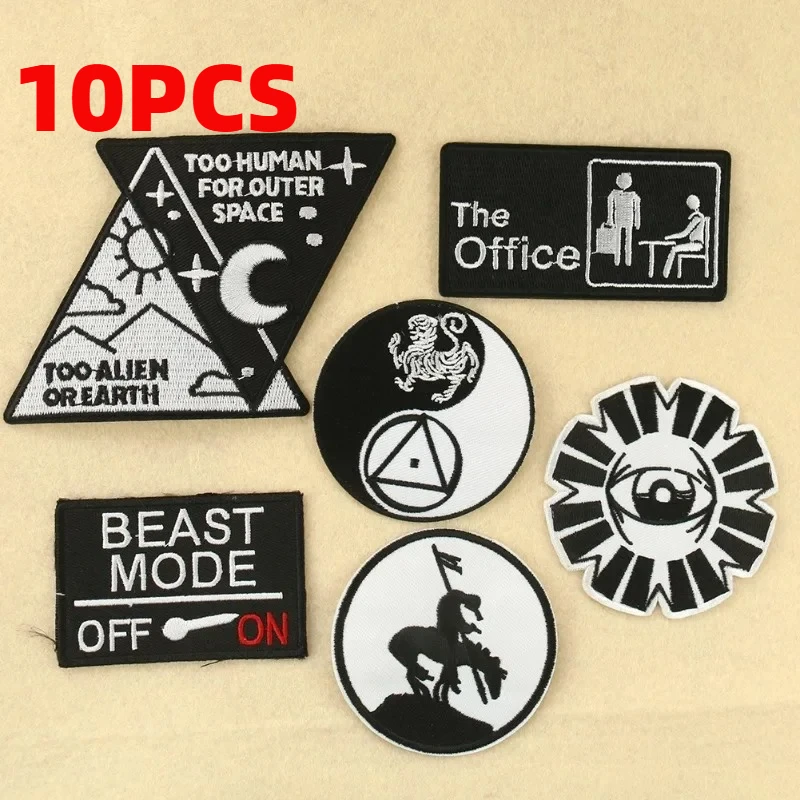 10PCS Embroidery Embroidery Chapter Zai Burning Edge Black and White Eyes Alphabet Cloth Sticker DIY Clothing Accessories
10PCS Embroidery Embroidery Chapter Zai Burning Edge Black and White Eyes Alphabet Cloth Sticker DIY Clothing Accessories