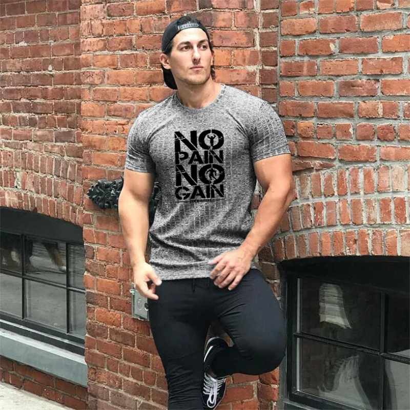 Mens Fitness Short Sleeve T Shirts Knitted Strips Elastic Slim Fit Shirts Summer Quick Dry Tops Gym Bodybuilding Muscle Clothing
Mens Fitness Short Sleeve T Shirts Knitted Strips Elastic Slim Fit Shirts Summer Quick Dry Tops Gym Bodybuilding Muscle Clothing