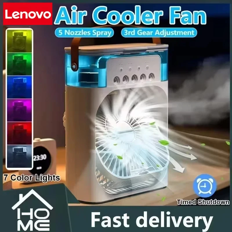 Lenovo 3-in-1 Portable Humidifying Personal Care Appliances Air Conditioner With LED Night Light Household Small Air cooler
Lenovo 3-in-1 Portable Humidifying Personal Care Appliances Air Conditioner With LED Night Light Household Small Air cooler