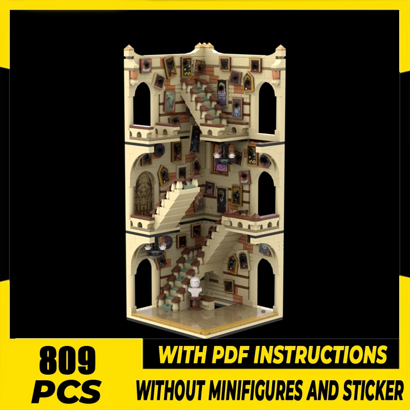 Строительные блоки Moc, популярный фильм, большая лестница 1/2, модель, технология, модель, кирпичи, сделай сам, вид на город, сборка улицы, игрушки, подарки 
Строительные блоки Moc, популярный фильм, большая лестница 1/2, модель, технология, модель, кирпичи, сделай сам, вид на город, сборка улицы, игрушки, подарки