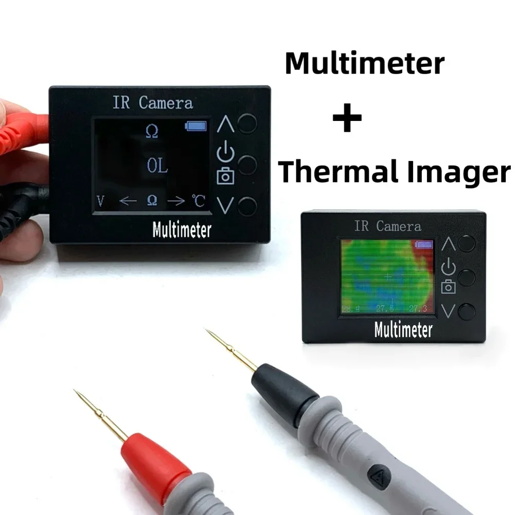 Portable 2in1 For IR Thermal Imaging and Digital Multimeter Device with 32x24 Resolution and Real Time Thermal Image Storage
Portable 2in1 For IR Thermal Imaging and Digital Multimeter Device with 32x24 Resolution and Real Time Thermal Image Storage