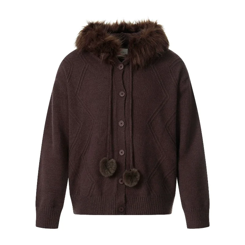 Couples Hooded Cardigans Fur Collar Knit Sweaters 2025 Men Trendy Brand Autumn Winter Warm Jumpers Women Jacquard Trend Brown
Couples Hooded Cardigans Fur Collar Knit Sweaters 2025 Men Trendy Brand Autumn Winter Warm Jumpers Women Jacquard Trend Brown