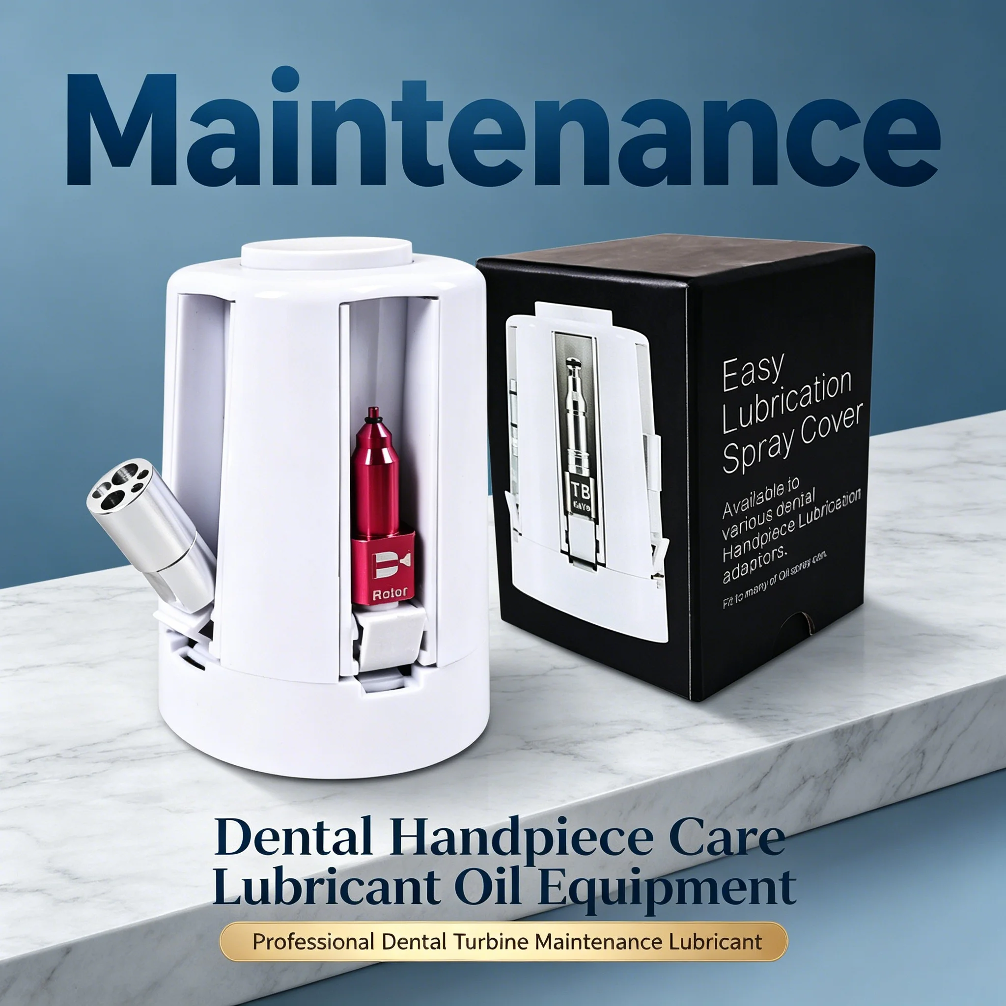 Dental Handpiece Lubricating Oil Spray Universal Maintenance 5 Replaceable Nozzles for Standard Handpiece Dentistry Instruments
Dental Handpiece Lubricating Oil Spray Universal Maintenance 5 Replaceable Nozzles for Standard Handpiece Dentistry Instruments