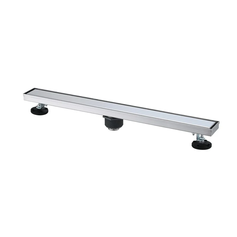 28-Inch Linear Shower Drain with Hair Strainer and Adjustable Feet
28-Inch Linear Shower Drain with Hair Strainer and Adjustable Feet