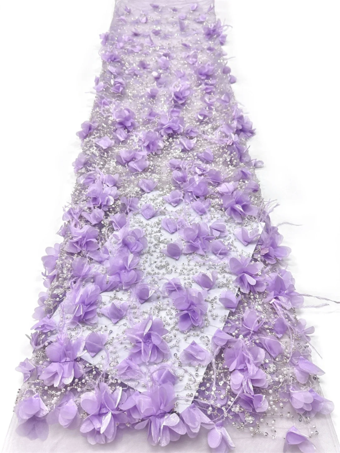 African 3D Flower Applique Lace Fabric 2026 French Sequins Fabric Sewing Embroidery Beaded Lace Nigeria Dresses 5 Yards Sewing
African 3D Flower Applique Lace Fabric 2026 French Sequins Fabric Sewing Embroidery Beaded Lace Nigeria Dresses 5 Yards Sewing