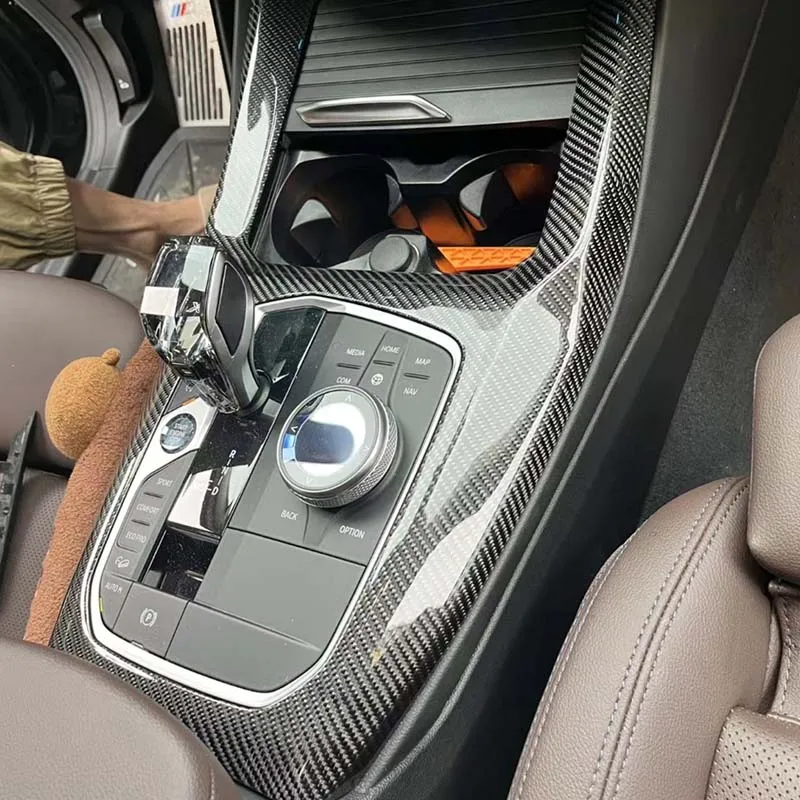 Комплект крышек панели центральной консоли из настоящего углеродного волокна, подходит для BMW X3 X4 X3M X4M G01
Комплект крышек панели центральной консоли из настоящего углеродного волокна, подходит для BMW X3 X4 X3M X4M G01