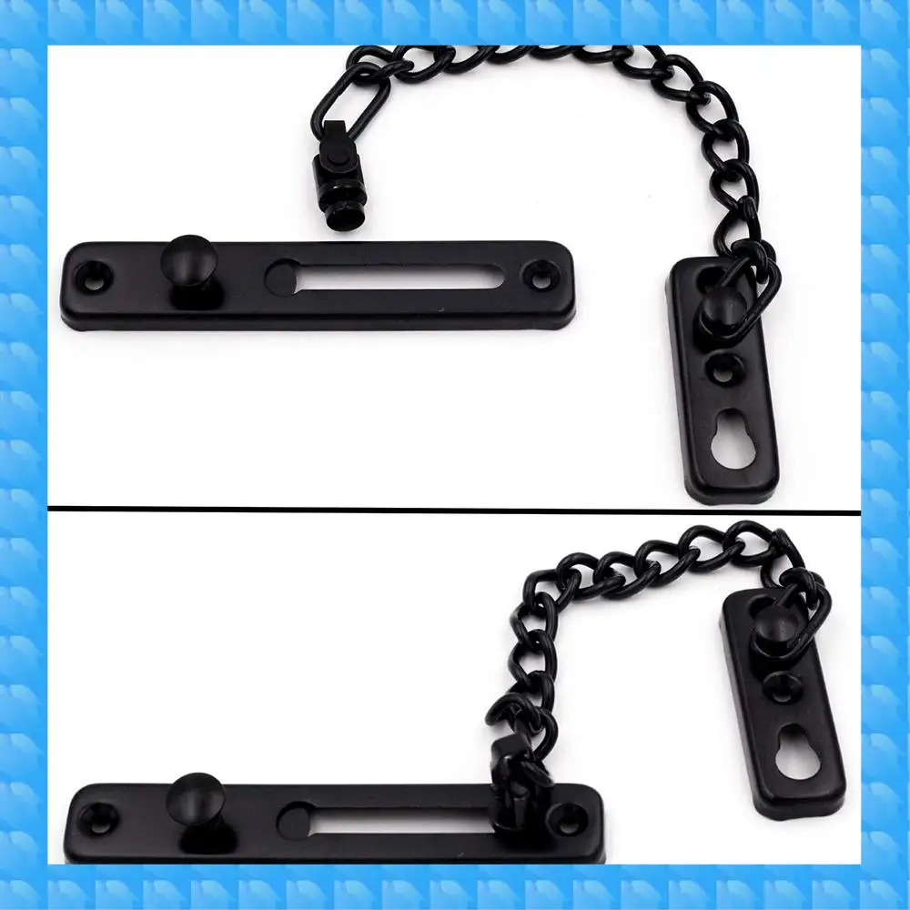ETRT 2 Pack Door Chain Lock, Stainless Steel Security Chain Guard, Polished Door Latch With Screws, Black
ETRT 2 Pack Door Chain Lock, Stainless Steel Security Chain Guard, Polished Door Latch With Screws, Black