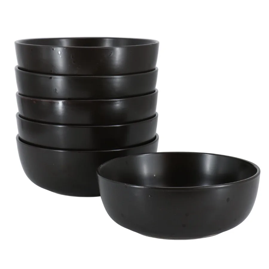 Studio 3B Mio Modern Coupe 6 Piece 6.5 Inch Round Stoneware Bowl Set in Pepper
Studio 3B Mio Modern Coupe 6 Piece 6.5 Inch Round Stoneware Bowl Set in Pepper