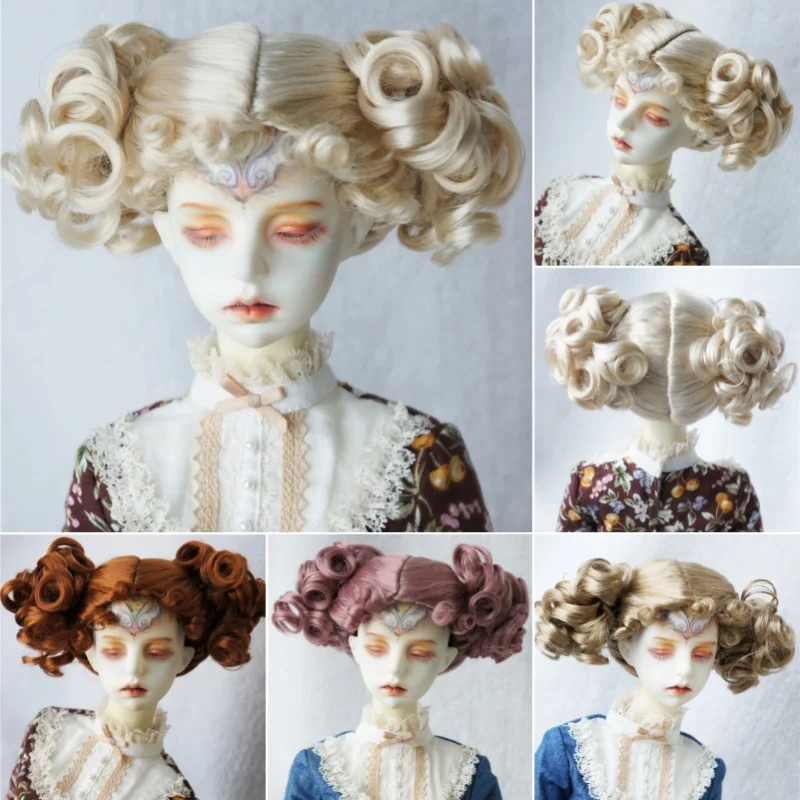 JD087 1/8 1/6 1/4 1/3 Twins Curly updo Buns Синтетические мохеровые парики BJD OB11 YOSD MSD SD DOD Волосы куклы
JD087 1/8 1/6 1/4 1/3 Twins Curly updo Buns Синтетические мохеровые парики BJD OB11 YOSD MSD SD DOD Волосы куклы