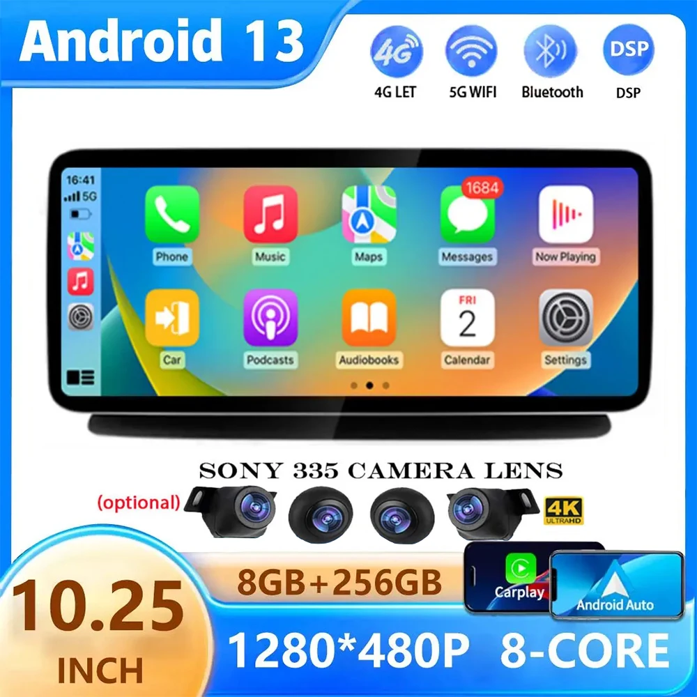 10.25" Android 13 Car Radio GPS Audio For Mercedes-benz B Class W245 W246 2011 2012 -2019 Carplay Auto Multimedia Player Stereo
10.25" Android 13 Car Radio GPS Audio For Mercedes-benz B Class W245 W246 2011 2012 -2019 Carplay Auto Multimedia Player Stereo