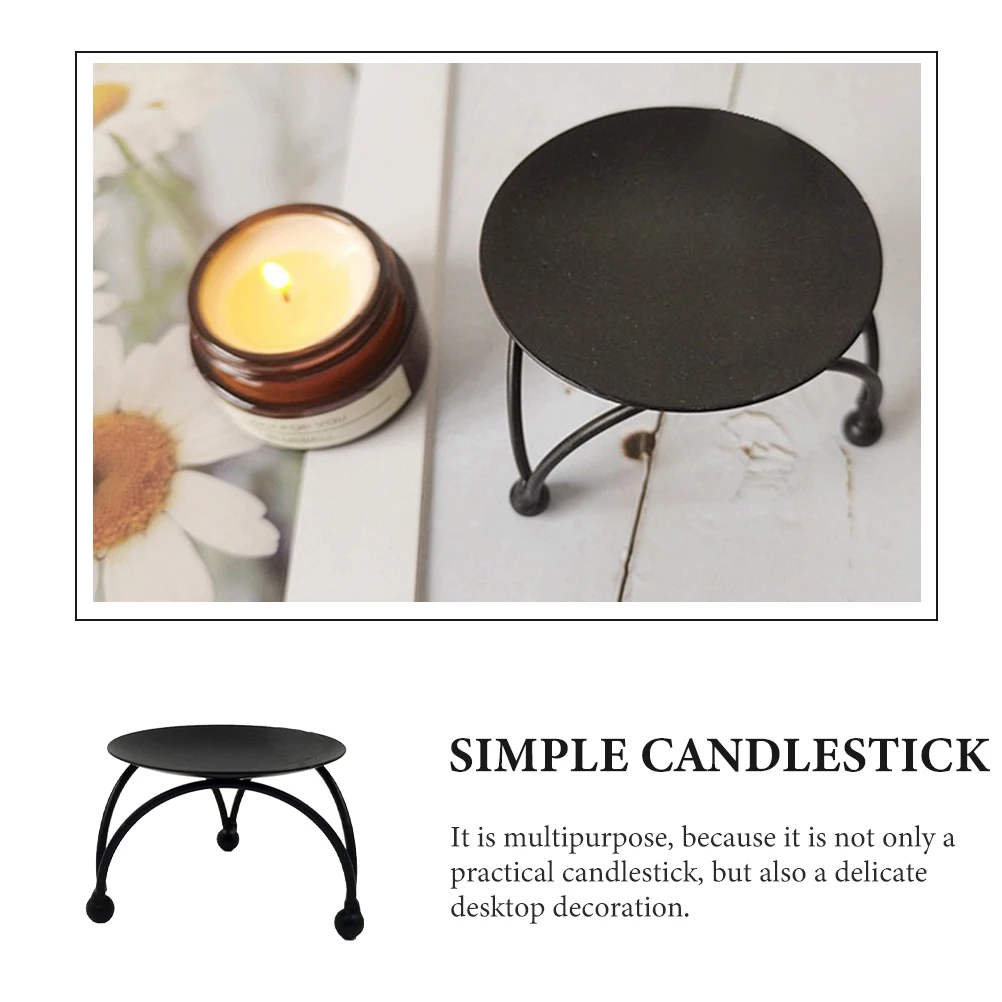 2pcs Round Candlestick High Temp Iron Candlestick Resistant Home Decor Wedding Furnish
2pcs Round Candlestick High Temp Iron Candlestick Resistant Home Decor Wedding Furnish
