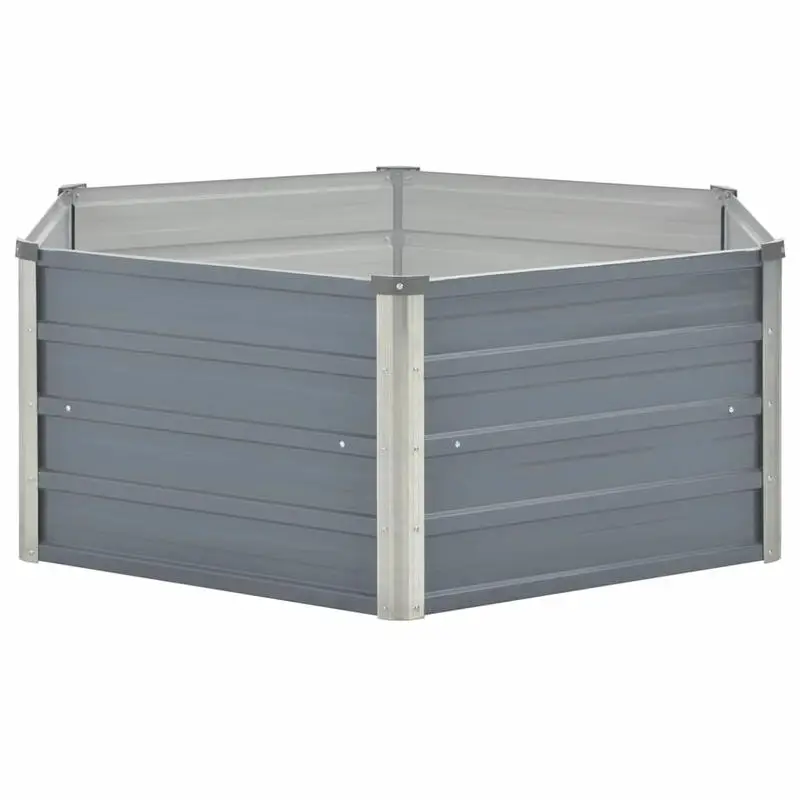 Raised Garden Bed 50.8"x50.8"x18.1" Galvanized Steel Gray
Raised Garden Bed 50.8"x50.8"x18.1" Galvanized Steel Gray
