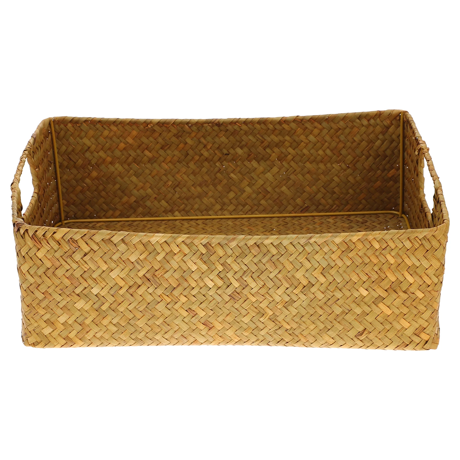 Bamboo Storage Basket Handwoven Seaweed Bin Rectangular Medium Wood Color Bedroom Room Home Storage Solution
Bamboo Storage Basket Handwoven Seaweed Bin Rectangular Medium Wood Color Bedroom Room Home Storage Solution