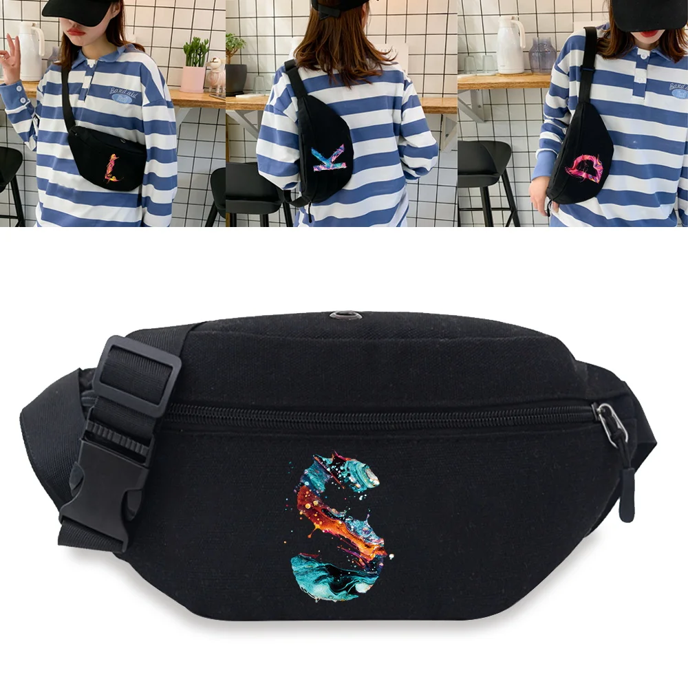 Unisex Paint Letter Series Travel Waist Bag Student Adjustable Shoulder Bag Sports Outdoor Chest Pack Large Capacity Waist Pack
Unisex Paint Letter Series Travel Waist Bag Student Adjustable Shoulder Bag Sports Outdoor Chest Pack Large Capacity Waist Pack