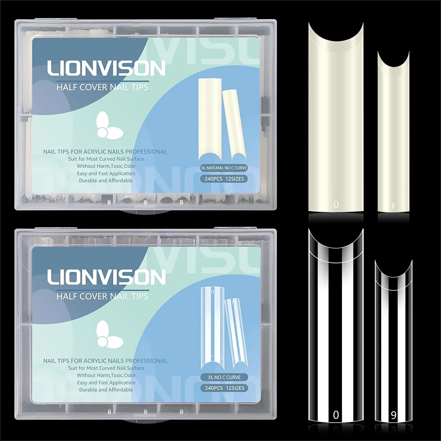 480PCS Extra Long No C Curve Nail Tips XL, 2 Packs Natural and Clear Nail Tips for Acrylic Nails with 12 Sizes Straight Tapered
480PCS Extra Long No C Curve Nail Tips XL, 2 Packs Natural and Clear Nail Tips for Acrylic Nails with 12 Sizes Straight Tapered