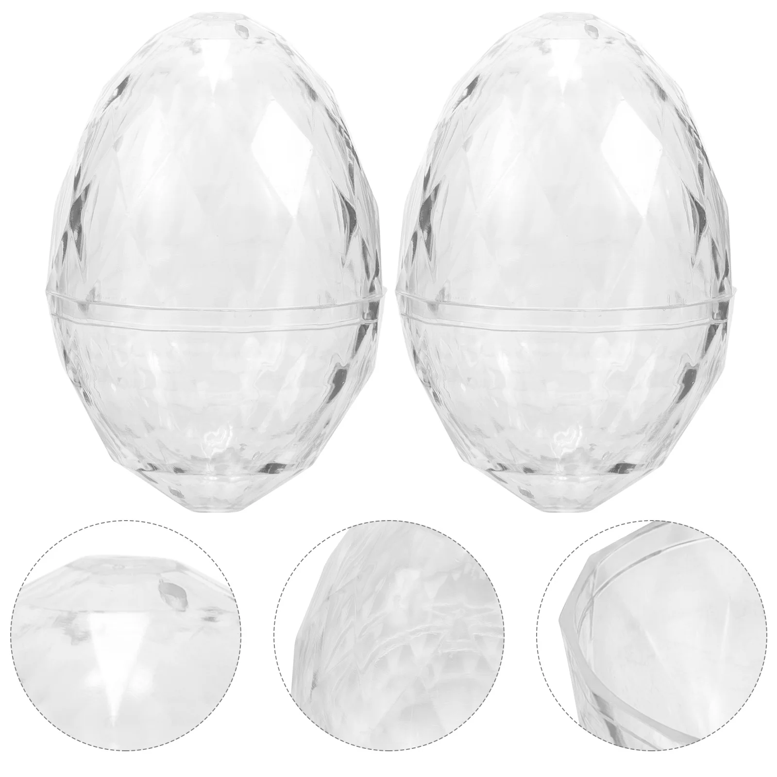 12 Pcs Party Colorful Plastic Egg Gift Box Clear Ornaments for Crafts Fillable Decorations Transparent Container Favors
12 Pcs Party Colorful Plastic Egg Gift Box Clear Ornaments for Crafts Fillable Decorations Transparent Container Favors